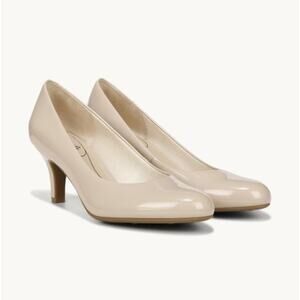 NWT Lifestride Parigi patent beige pumps heels sz 9.5M